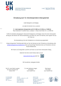Einladung zum 12. Allergiezirkel